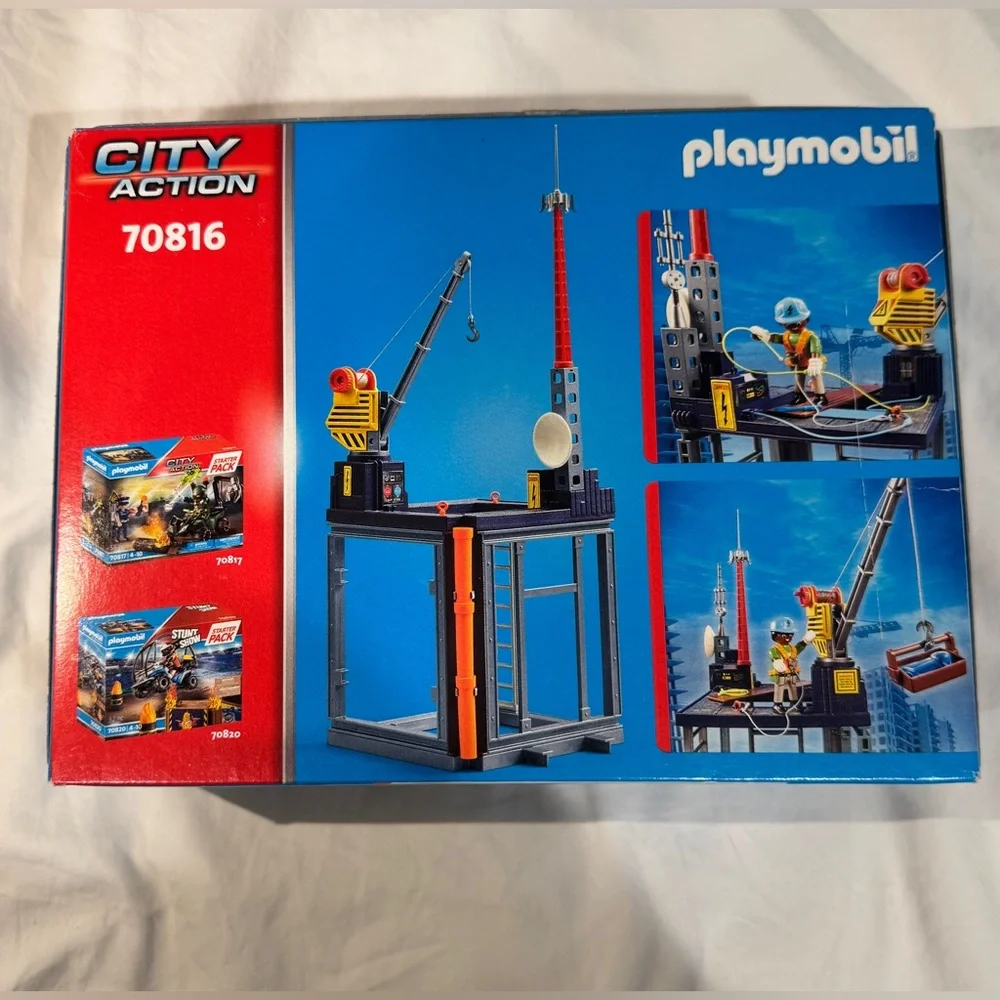 Playmobil 70816 City Action Starter Pack Construction Site Play Toy Set 60 Piece